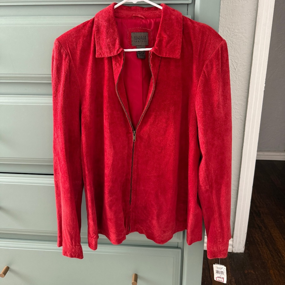 Vintage red suede John Paul Richard jacket